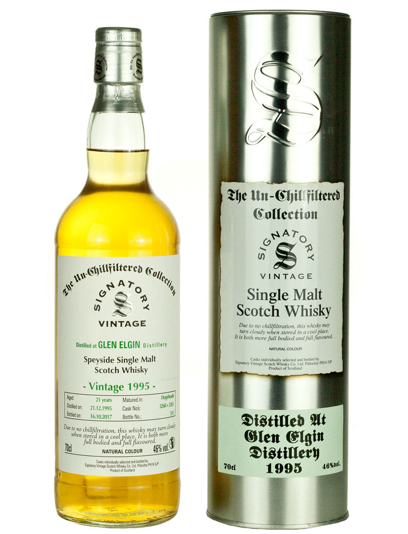 グレンエルギン 21年 1995 シグナトリー ノンチルフィルタード