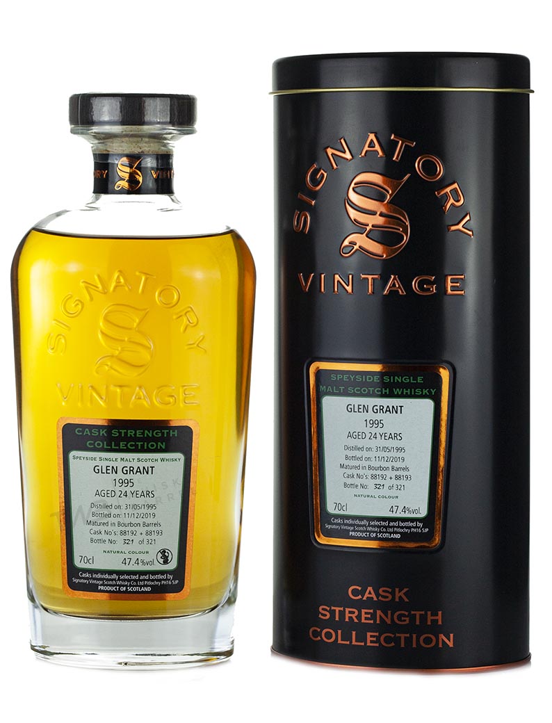 Glen Grant 24 Year Old 1995 Signatory Cask Strength