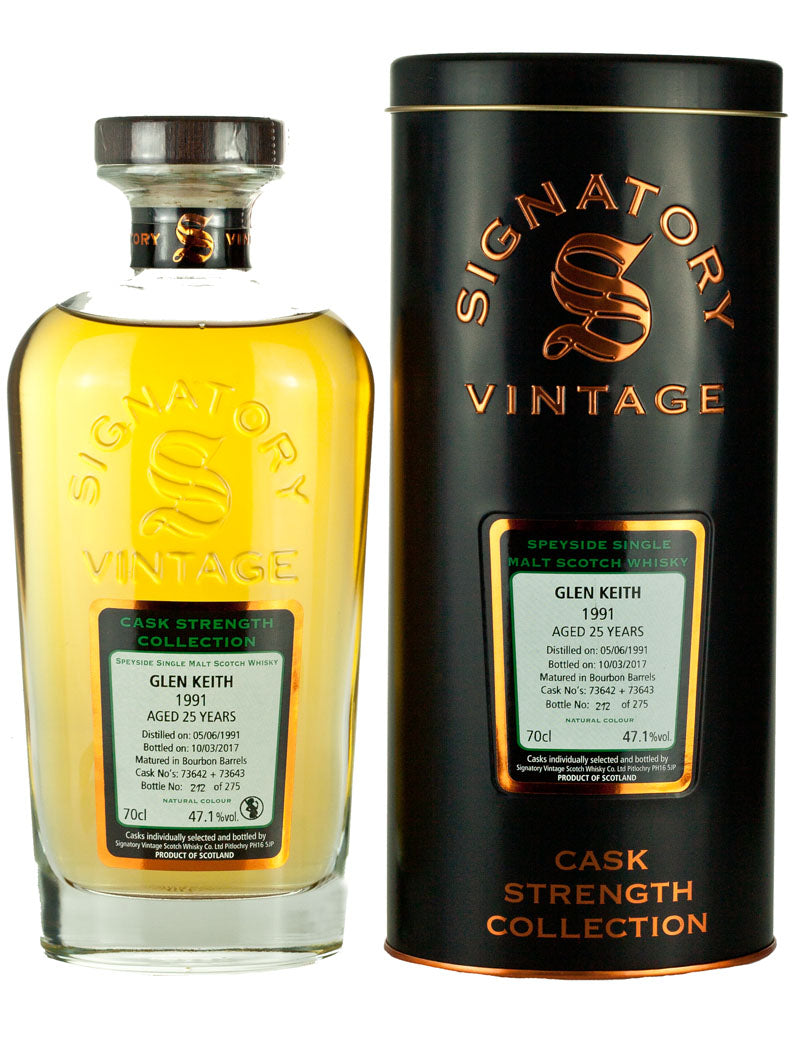 グレンキース 25年 1991 シグナトリー カスクストレングス