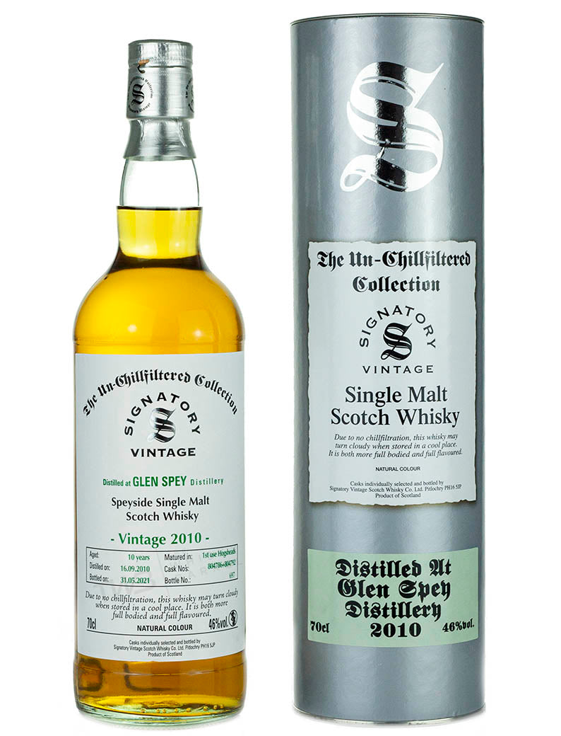 グレンスペイ 10年 2010 シグナトリー ノンチルフィルタード