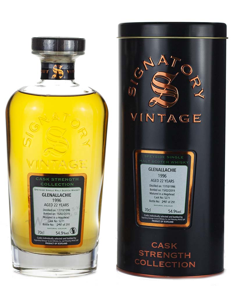 グレンアラヒー 22年 1996 シグナトリー カスクストレングス