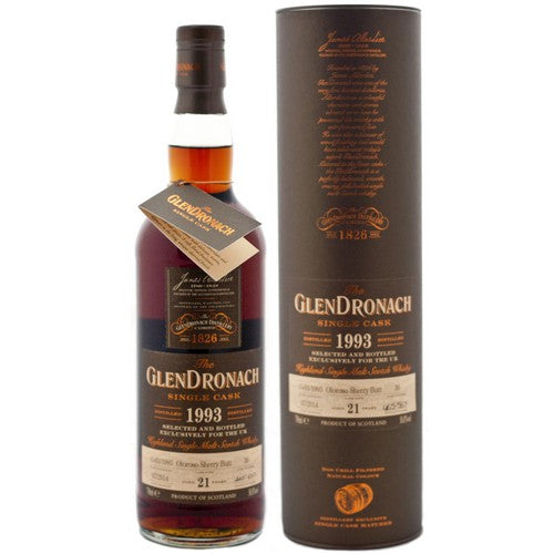 グレンドロナック 21年 1993 カスク #39