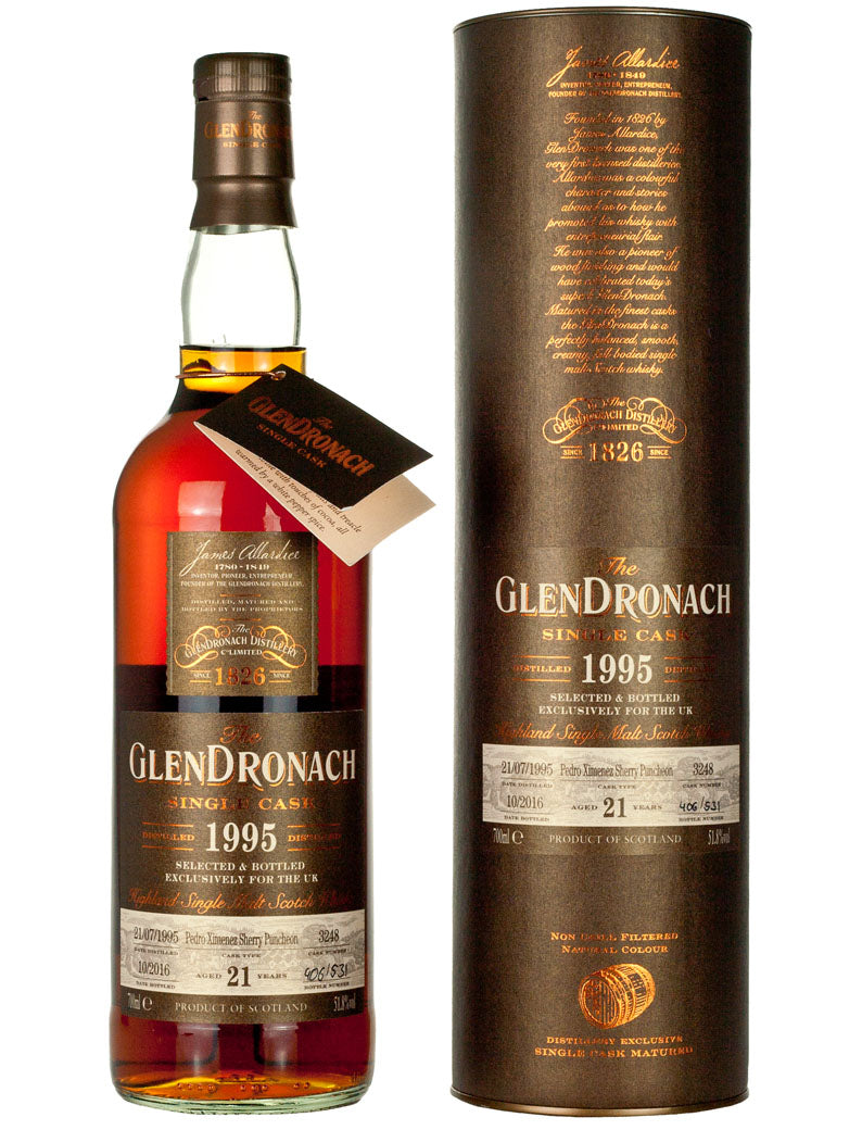 グレンドロナック 21年 1995 英国限定