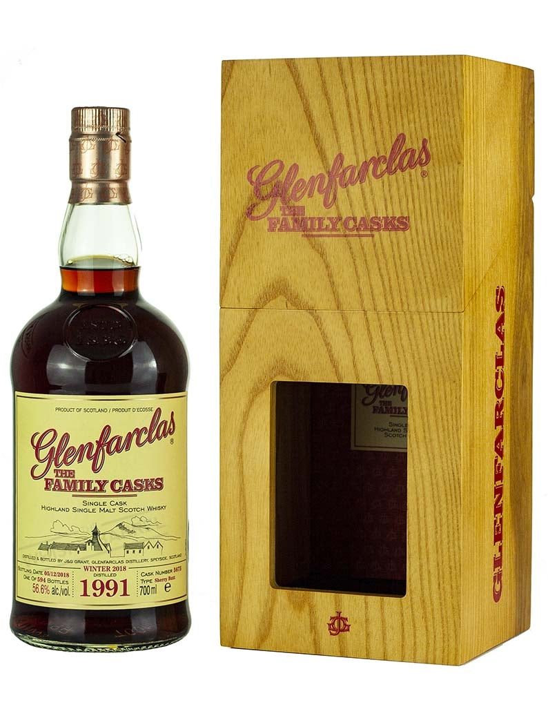 グレンファークラス 27年 1991 ファミリーカスク リリース W18