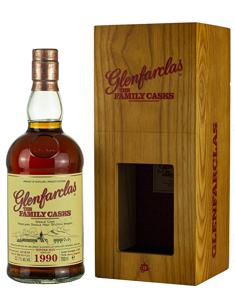 グレンファークラス 29年 1990 ファミリーカスク リリース W19