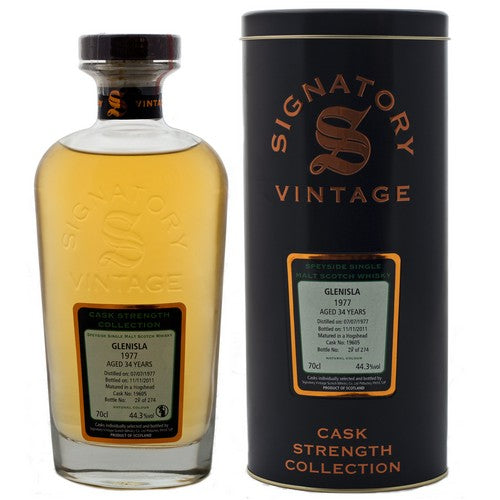 グレンアイラ 34年 1977 シグナトリー