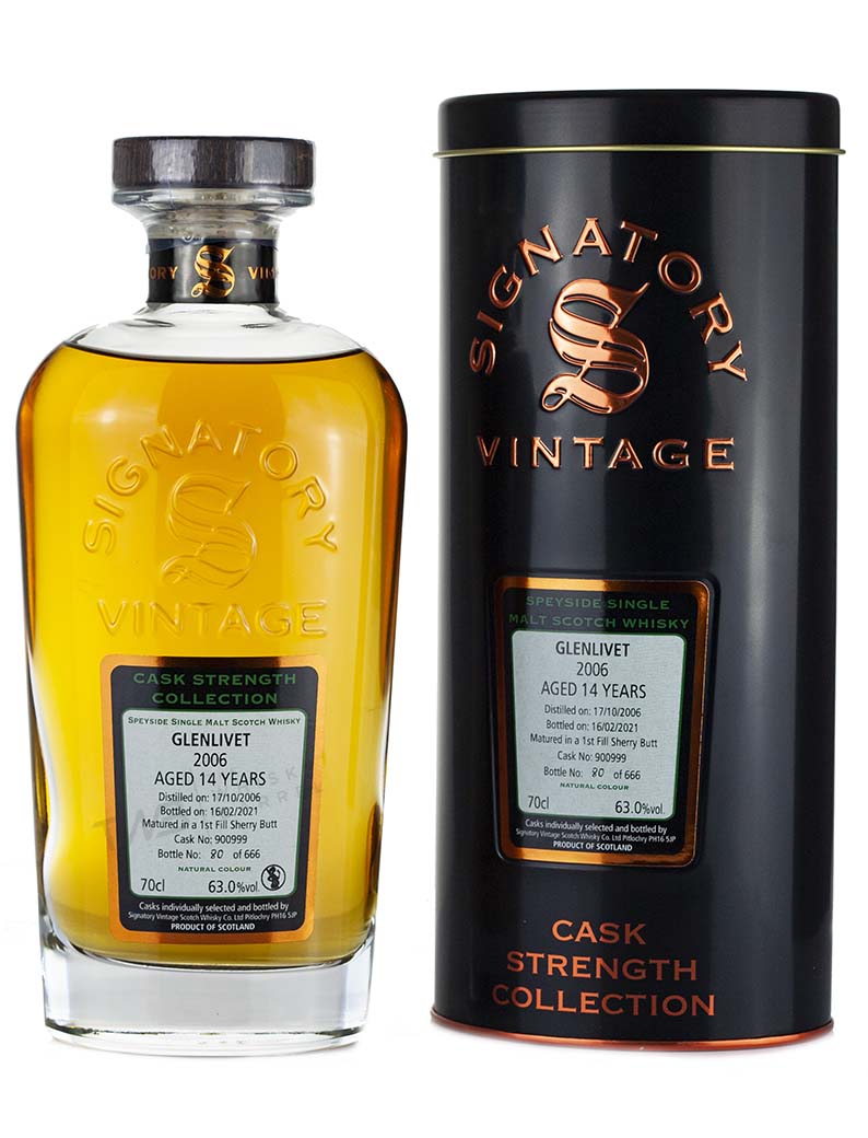 Glenlivet 14 Year Old 2006 Signatory Cask Strength