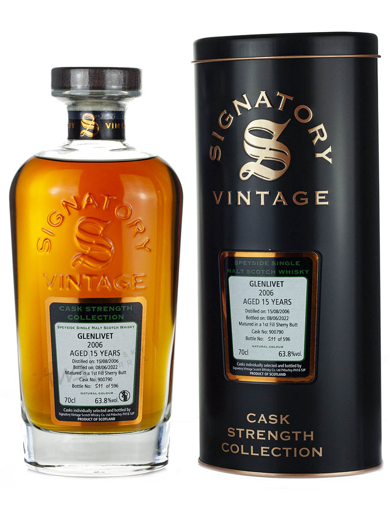 Glenlivet 15 Year Old 2006 Signatory Cask Strength