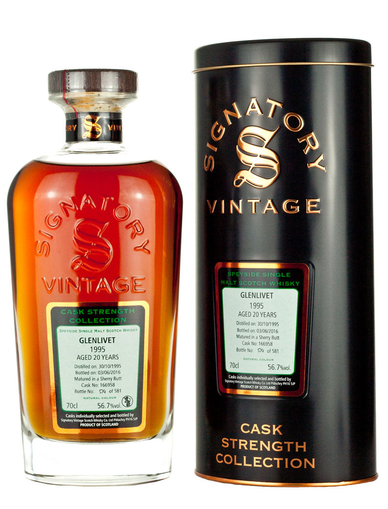 グレンリベット 20年 1995 シグナトリー