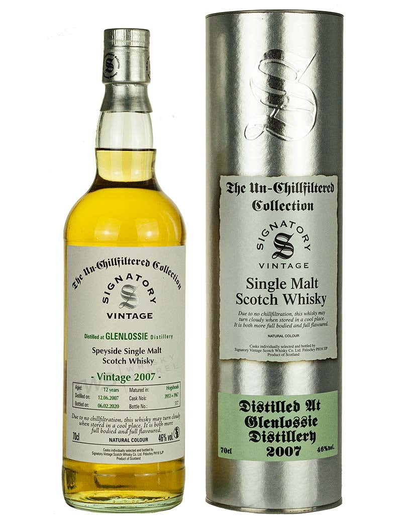 Glenlossie 12 Year Old 2007 Signatory Un-Chillfiltered