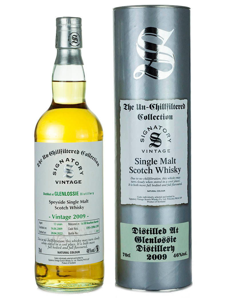 Glenlossie 13 Year Old 2009 Signatory Un-Chillfiltered