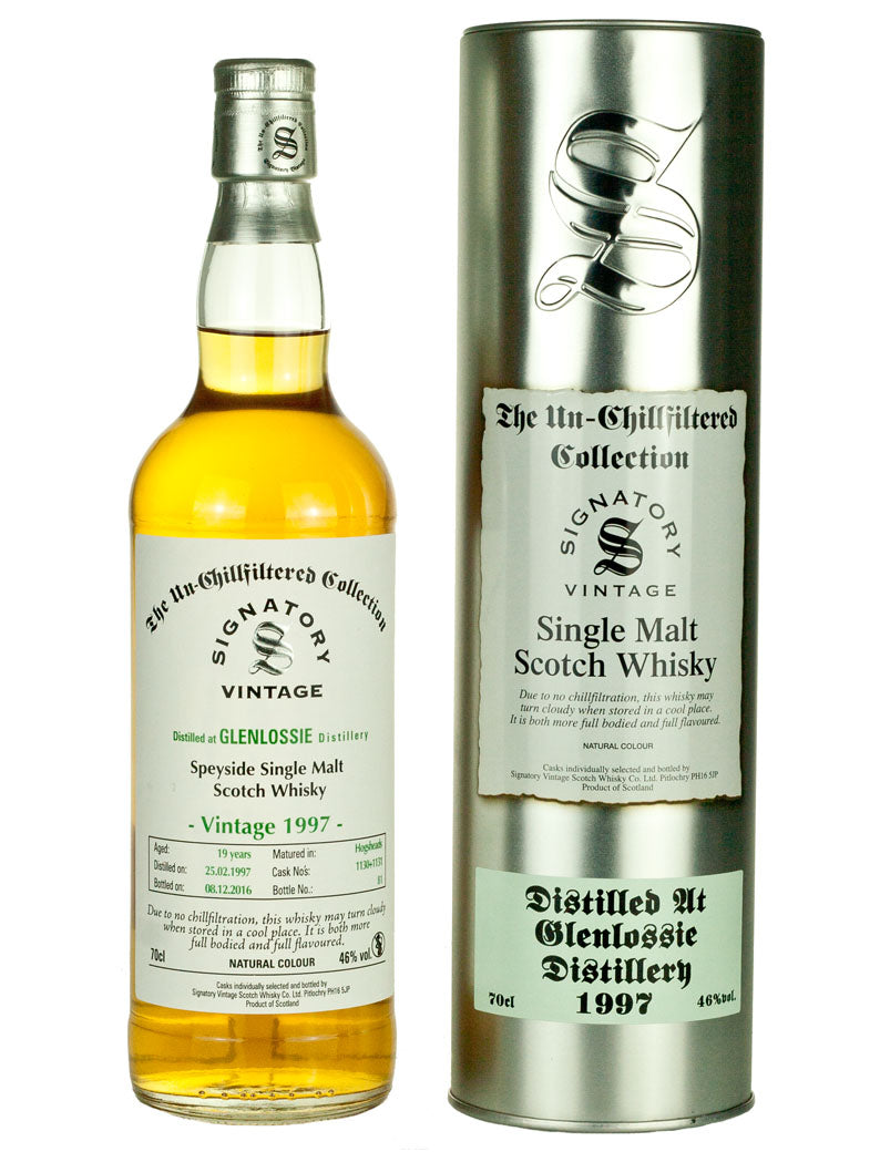 グレンロッシー 19年 1997 シグナトリー ノンチルフィルタード