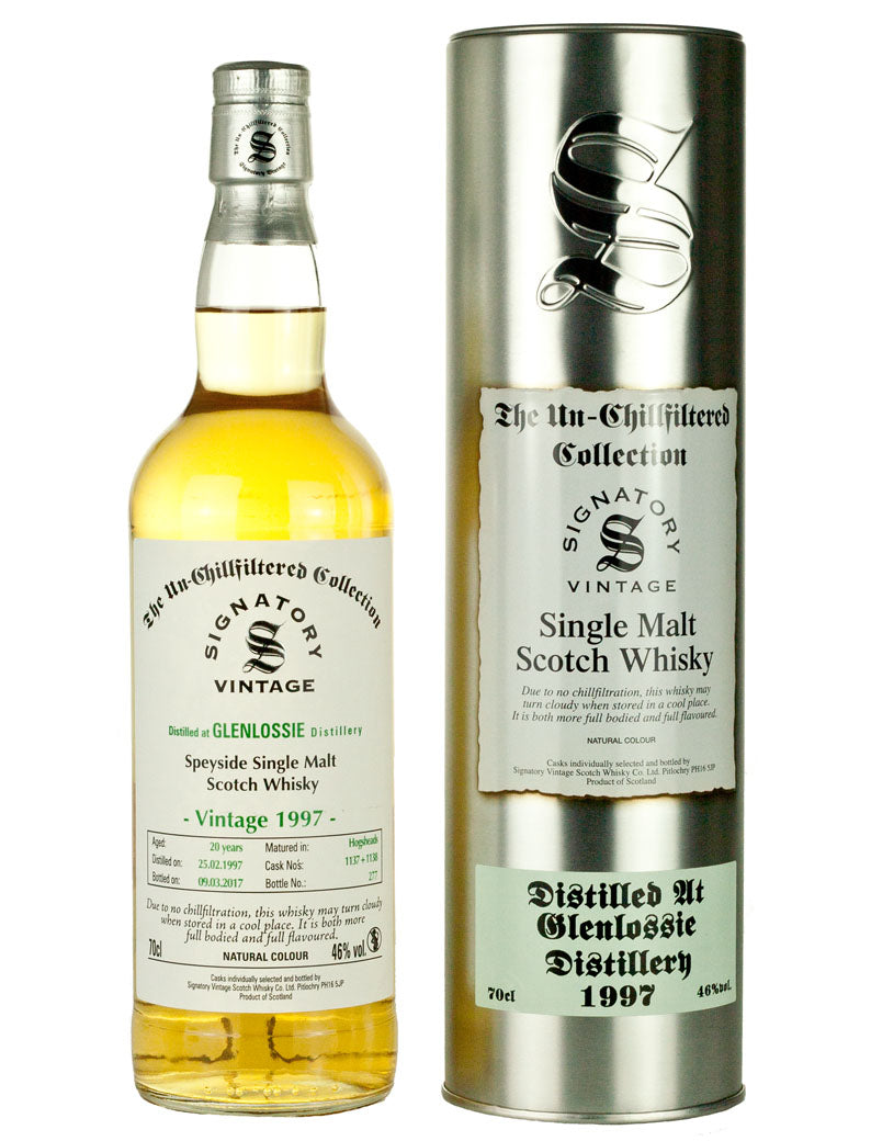 グレンロッシー 20年 1997 シグナトリー ノンチルフィルタード
