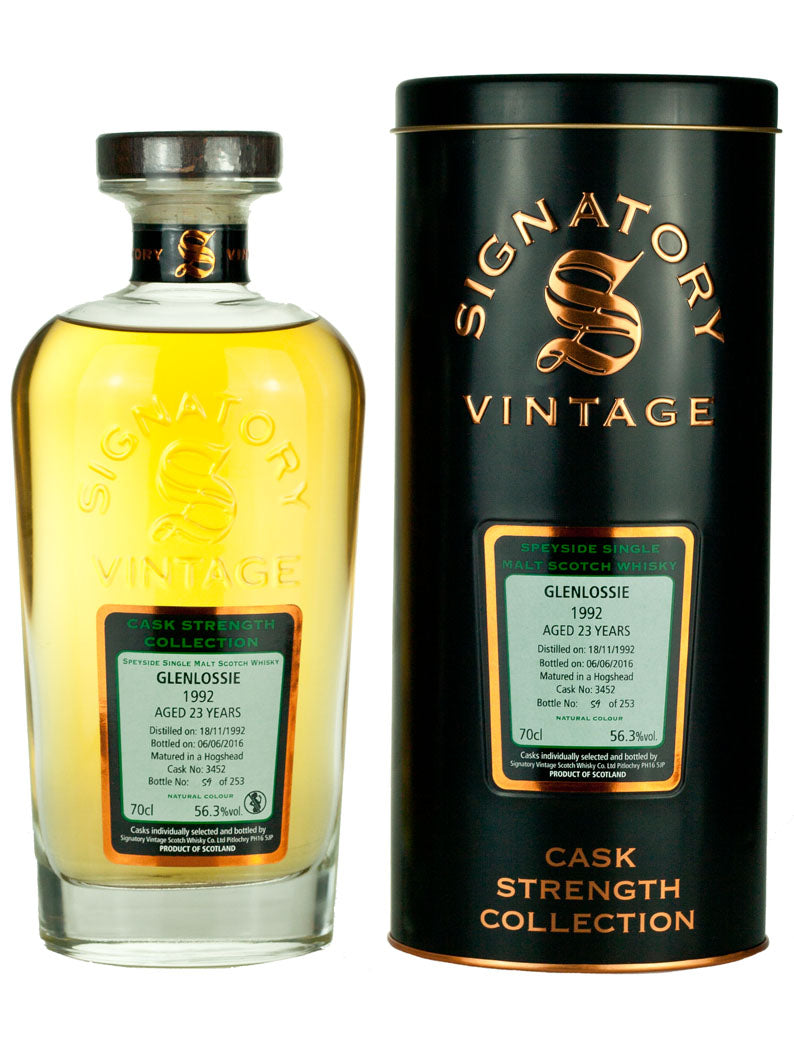 グレンロッシー 23年 1992 シグナトリー カスクストレングス