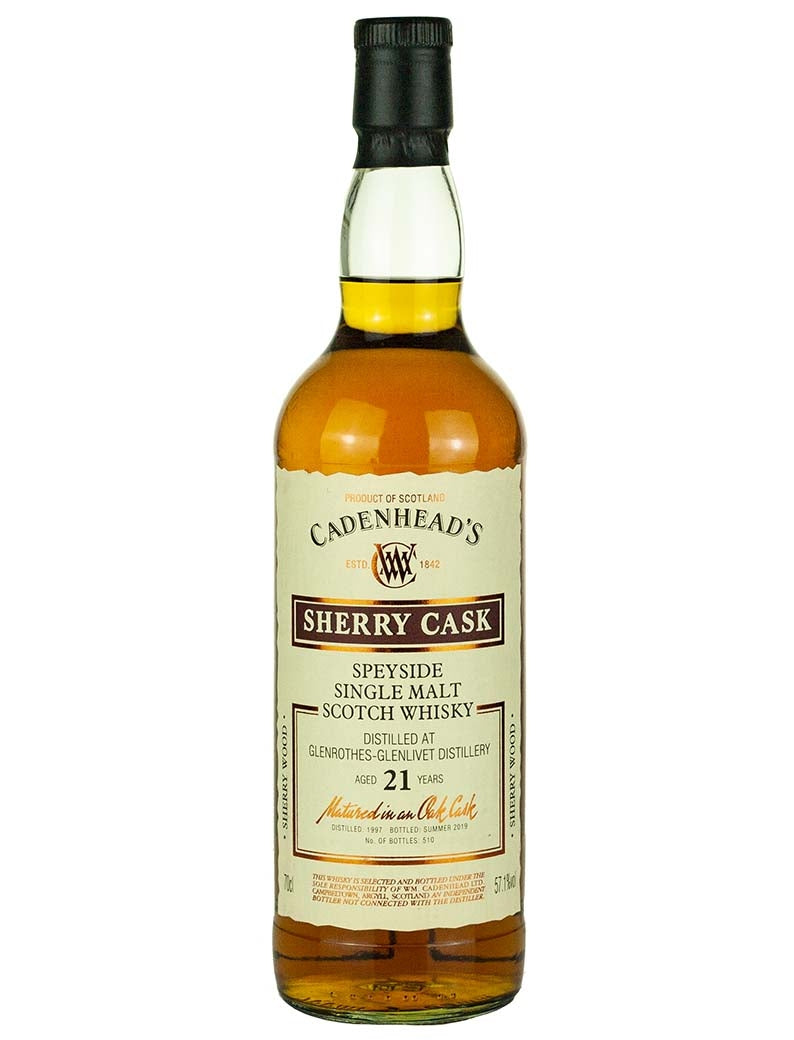 グレンロセス 21年 1997 カデンヘッド シェリーカスク