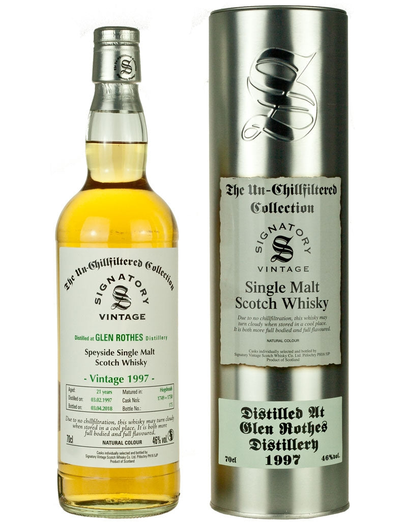 グレンロセス 21年 1997 シグナトリー ノンチルフィルタード