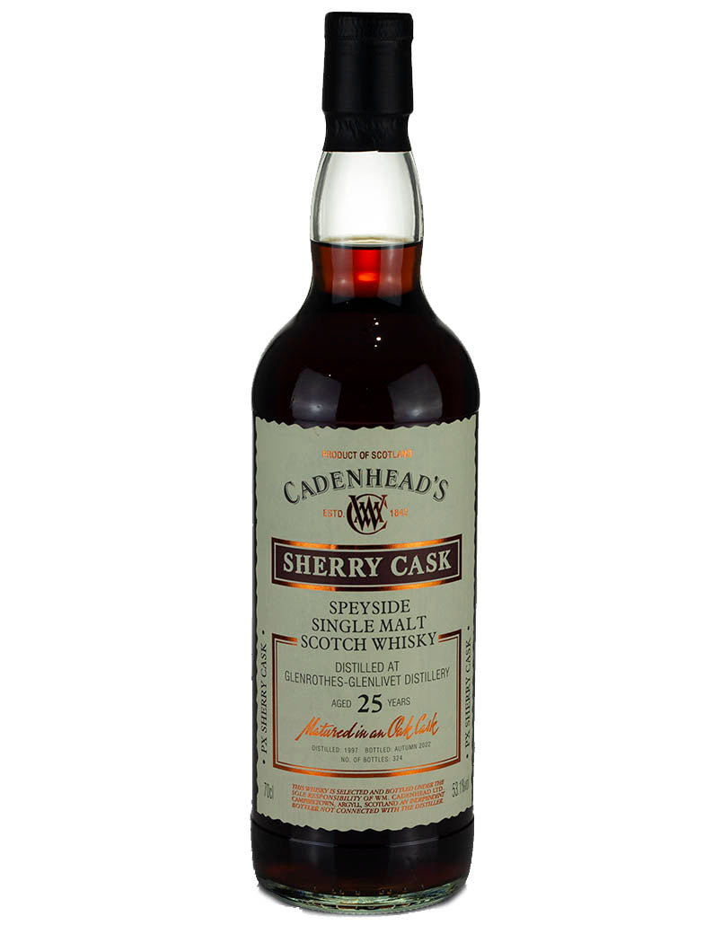 グレンロセス 25年 1997 カデンヘッド シェリーカスク – The Whisky Barrel