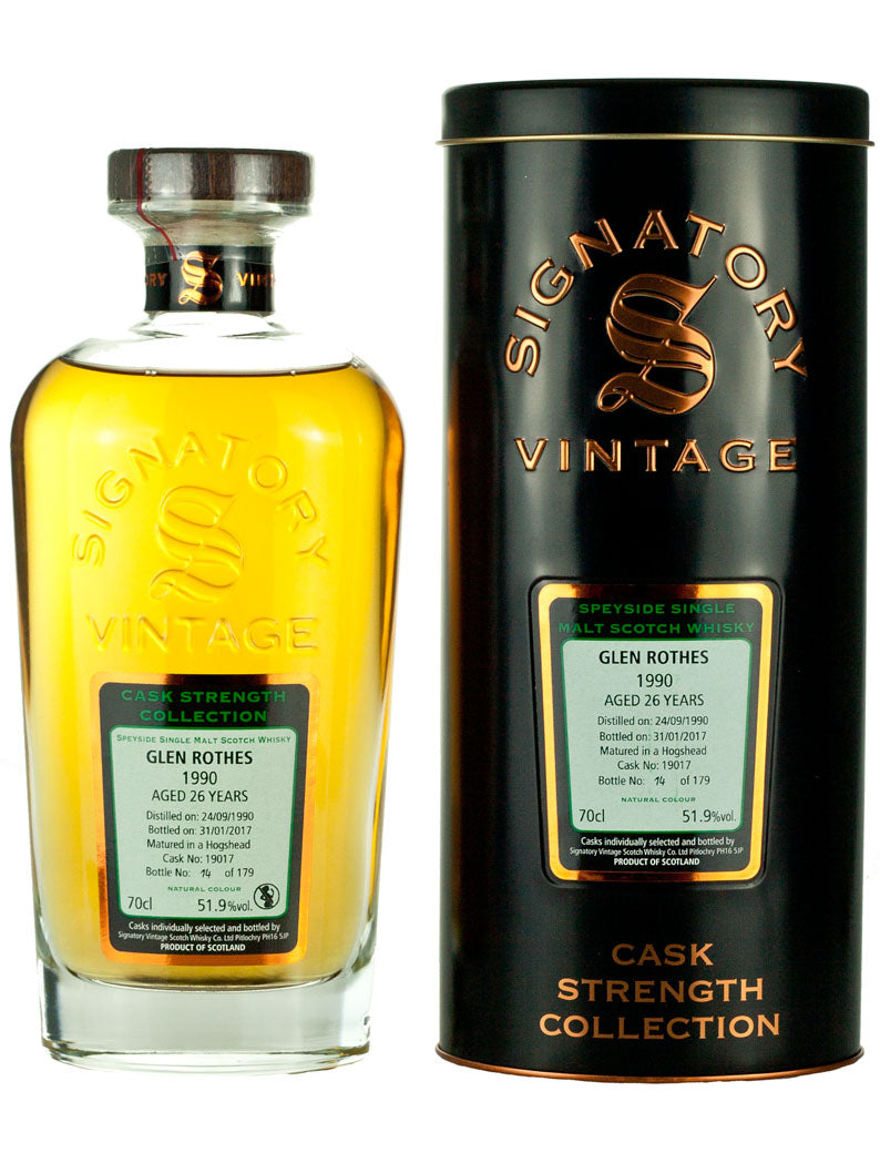 グレンロセス 26年 1990 シグナトリー カスクストレングス