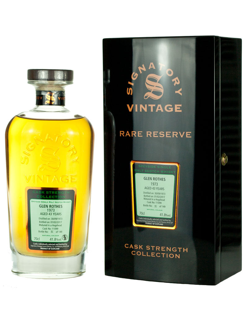 Glenrothes 43 Year Old 1973 Signatory Rare Reserve