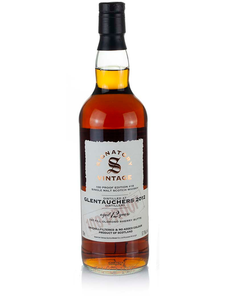 Glentauchers 12 Year Old 2012 Signatory 100-Proof Edition #18