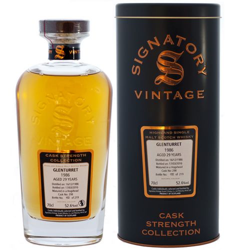 グレンタレット 29年 1986 シグナトリー