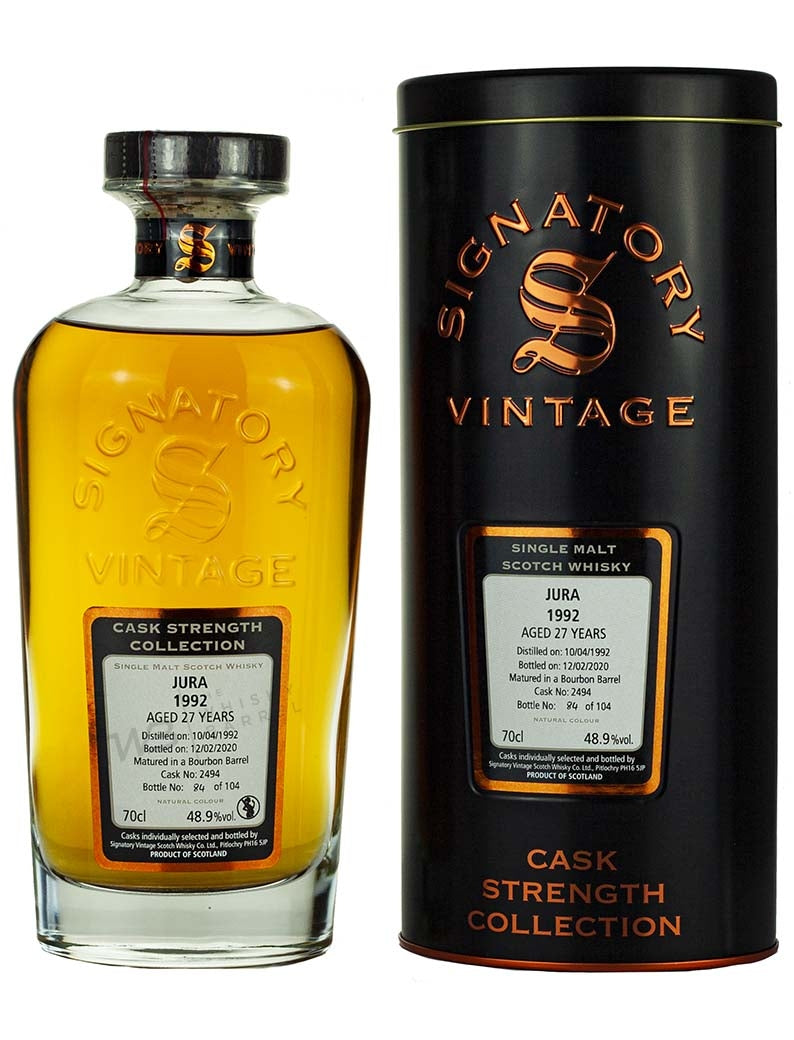 ジュラ 27年 1992 シグナトリー カスクストレングス