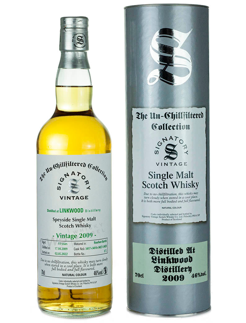 Linkwood 13 Year Old 2009 Signatory Un-Chillfiltered