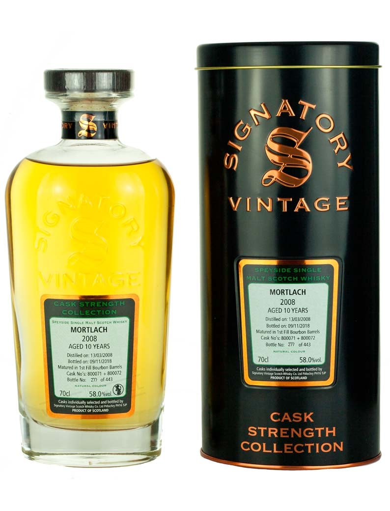 モートラック 10年 2008 シグナトリー カスクストレングス