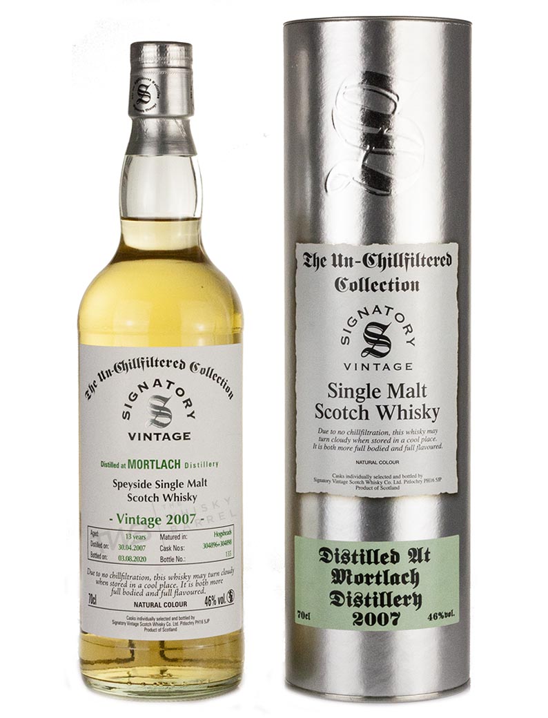 Mortlach 13 Year Old 2007 Signatory Un-Chillfiltered