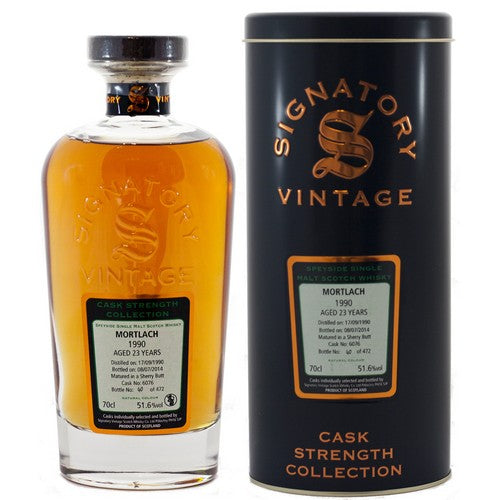 Mortlach 23 Year Old 1990 Signatory Vintage