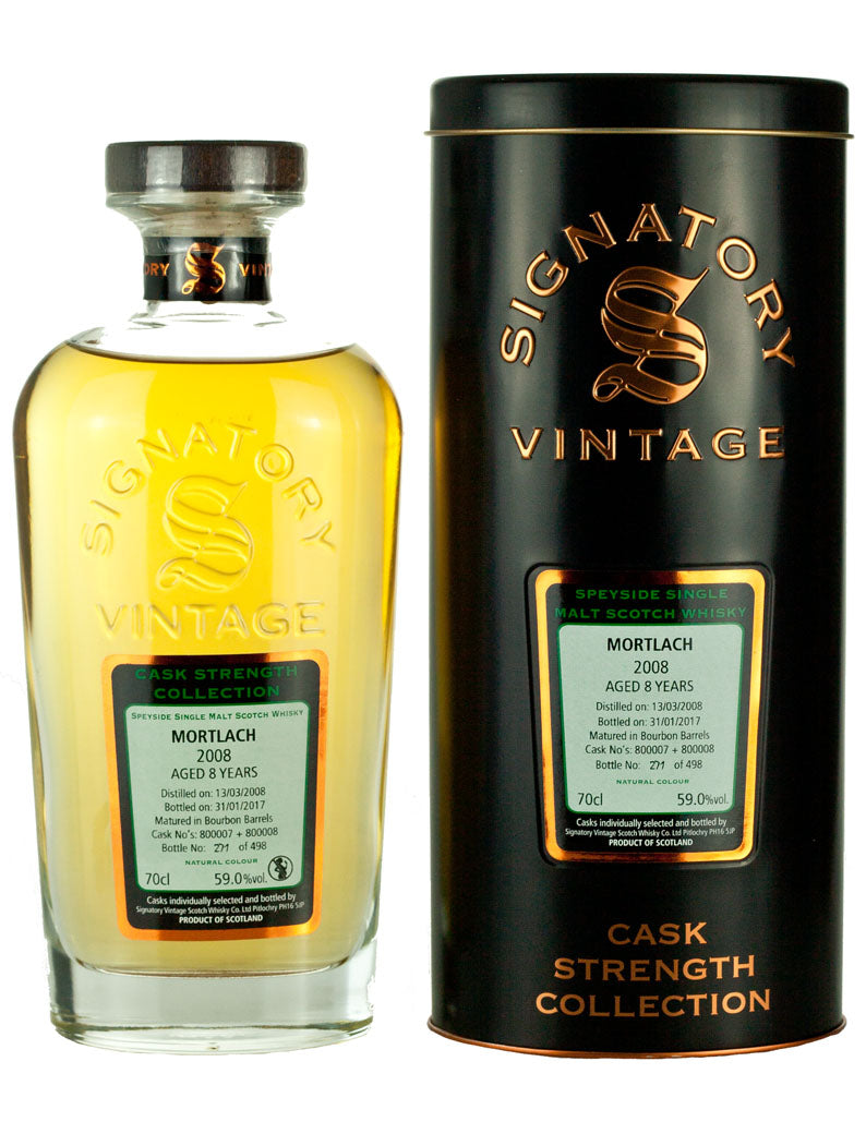 Mortlach 8 Year Old 2008 Signatory Cask Strength