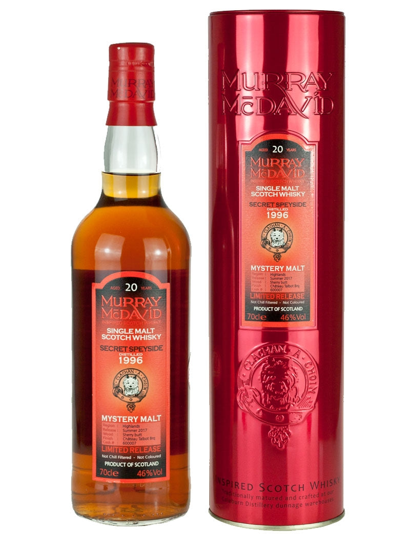 ミステリー・モルト シークレット・スペイサイド 20年 1996 マレー・マクダヴィッド