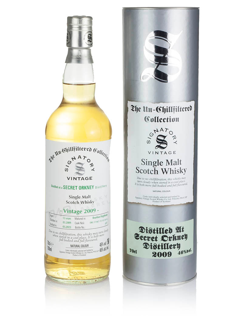 Mystery Malt (Highland Park) 13 Year Old 2009 Signatory Un-Chillfiltered