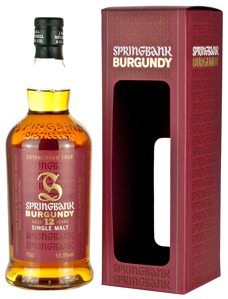 Springbank 12 Year Old Burgundy Wood