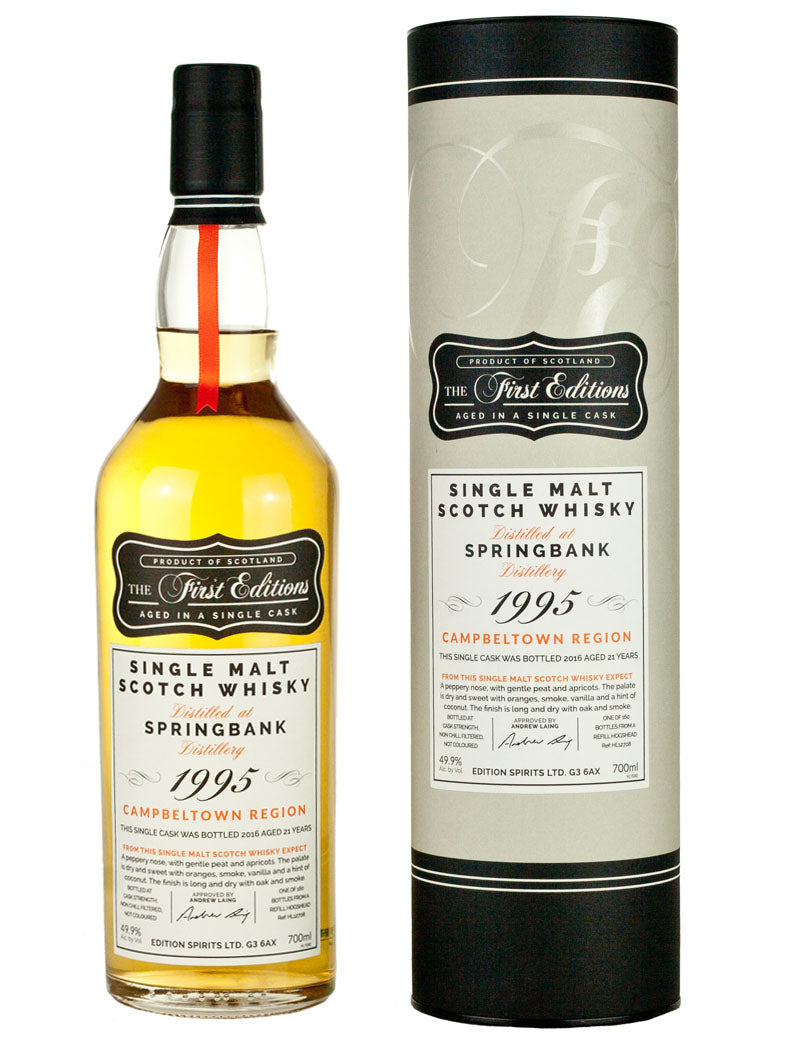 Springbank 21 Year Old 1995 First Editions