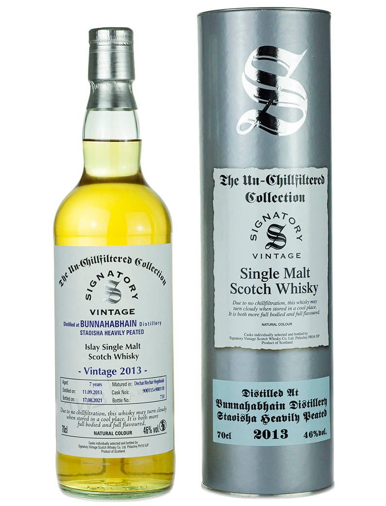 ブナハーブン スタオイシャ 7年 2013 シグナトリー ノンチルフィルタード