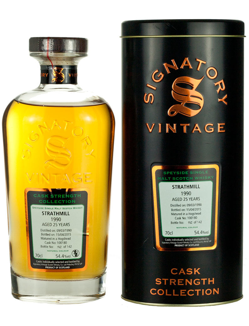 ストラスミル 25年 1990 シグナトリー