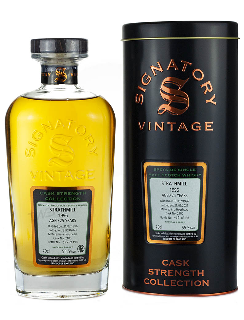 Strathmill 25 Year Old 1996 Signatory Cask Strength