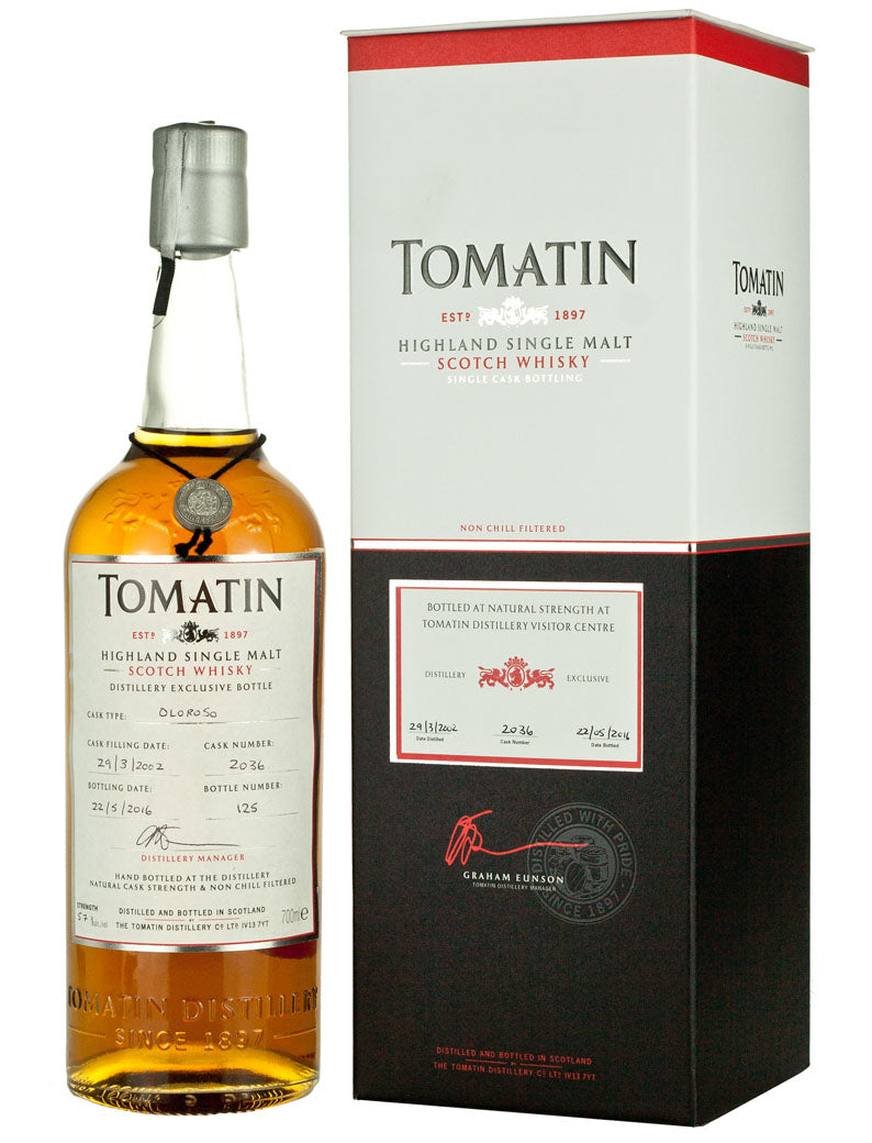 トマーティン 14年 2002 カスク #2036