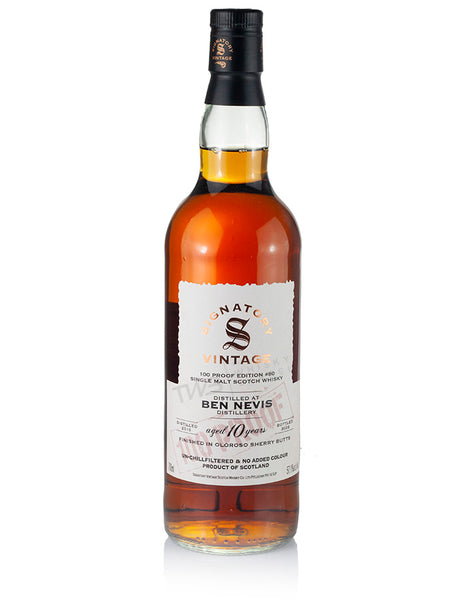 Ben Nevis 10 Year Old 2016 Signatory 100-Proof Edition #80 | The