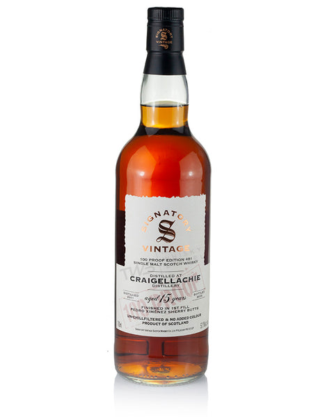 Craigellachie 15 Year Old 2011 Signatory 100-Proof Edition #81