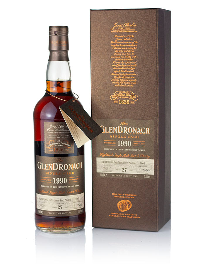 Glendronach 27 Year Old 1990 Batch 15 #7005 Bottle No.1