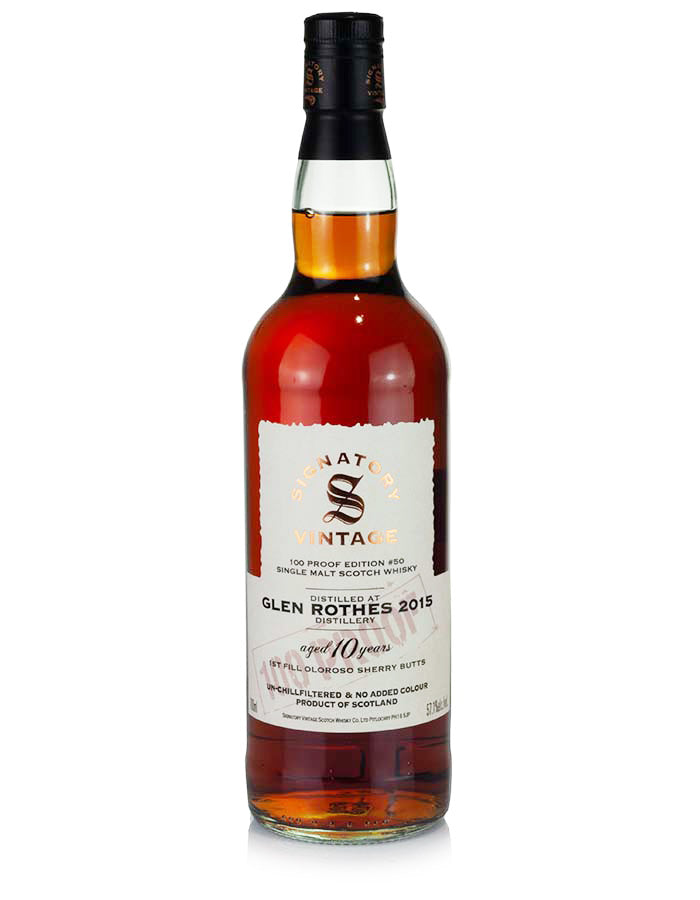 Glenrothes 10 Year Old 2015 Signatory 100-Proof Edition #50