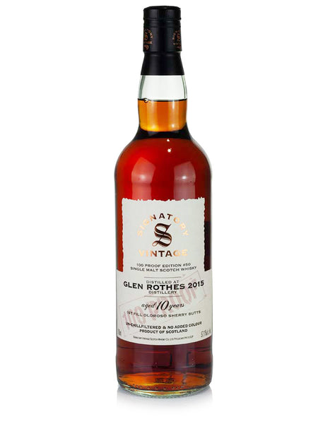 Signatory Vintage 100 Proof Edition Glenrothes 10 Year Old #50