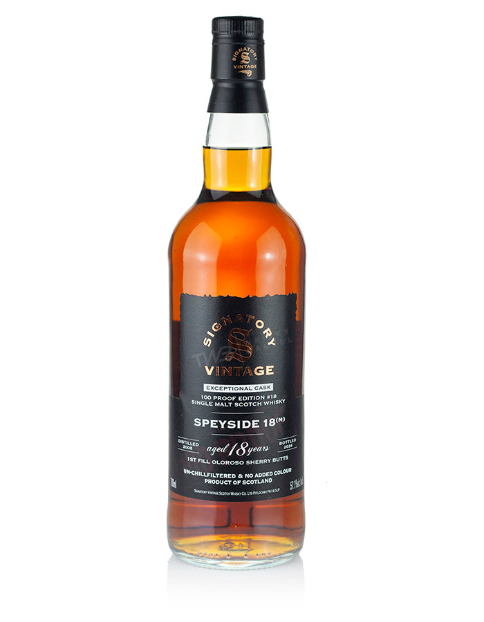 Mystery Malt (Macallan) 18 Year Old 2008 Signatory Exceptional Cask Edition #18