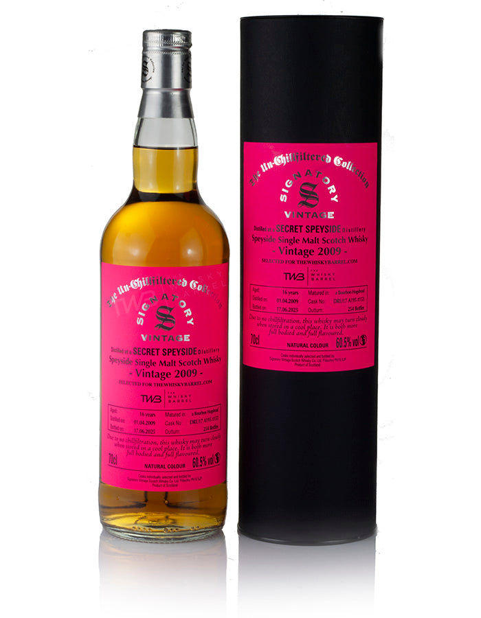 Mystery Malt (Macallan) 16 Year Old 2009 Signatory Un-Chillfiltered for TWB