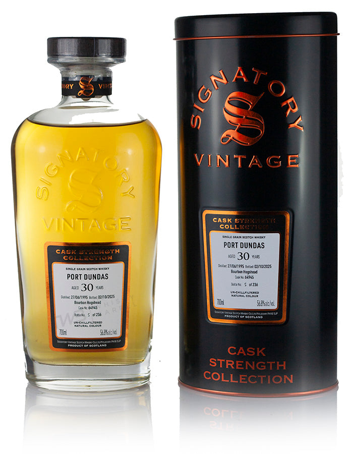 Port Dundas 29 Year Old 1995 Signatory Cask Strength
