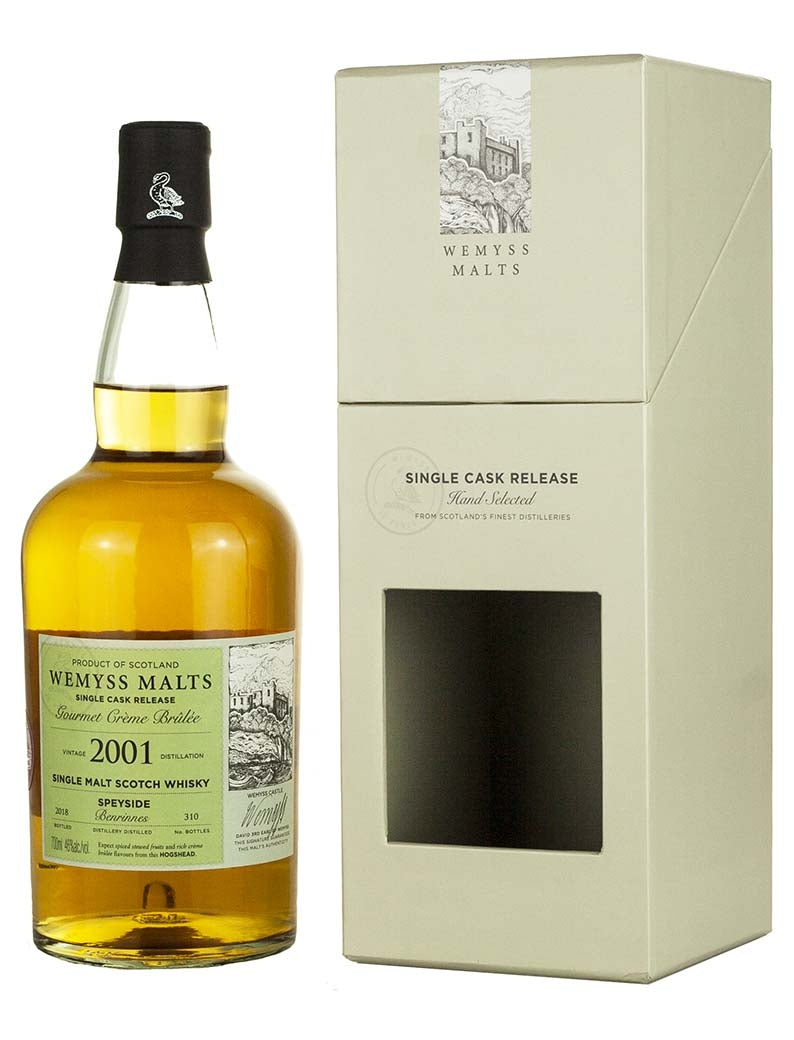 Benrinnes 16 Year Old 2001 Gourmet Creme Brulee Wemyss