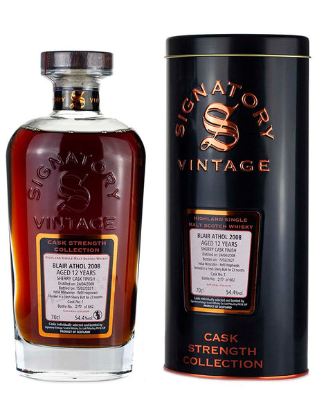ブレア・アソル 12年 2008 シグナトリー カスクストレングス - ザ