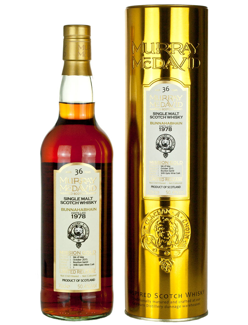 Bunnahabhain 36 Year Old 1978 Murray McDavid Mission Gold